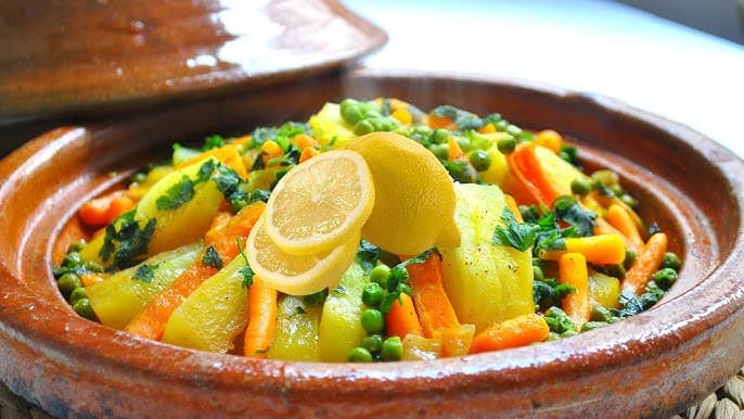 طريقة عمل الطاجين المغربي بالخضار