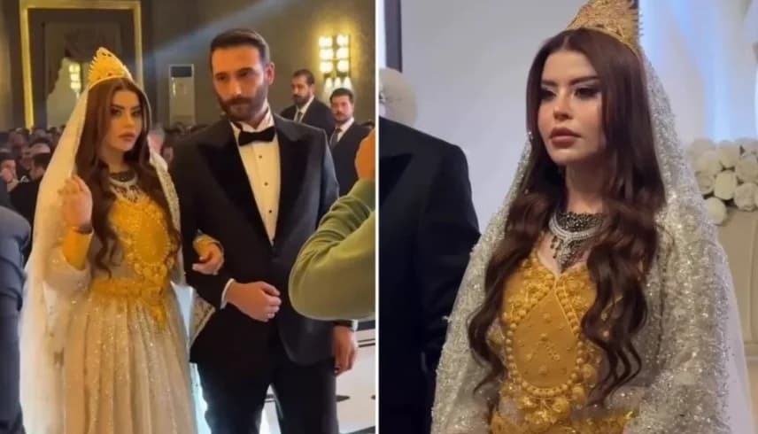 تركيا.. عروس تعجز عن المشي لثقل الذهب وأموال تحت الأقدام