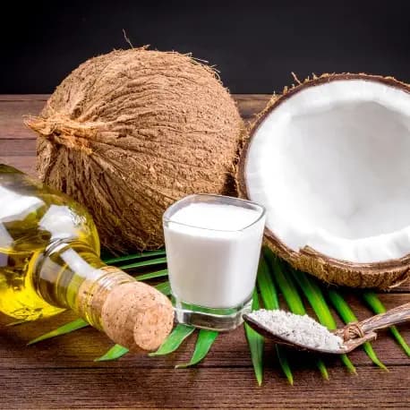 عصير البصل وزيت جوز الهند للشعر