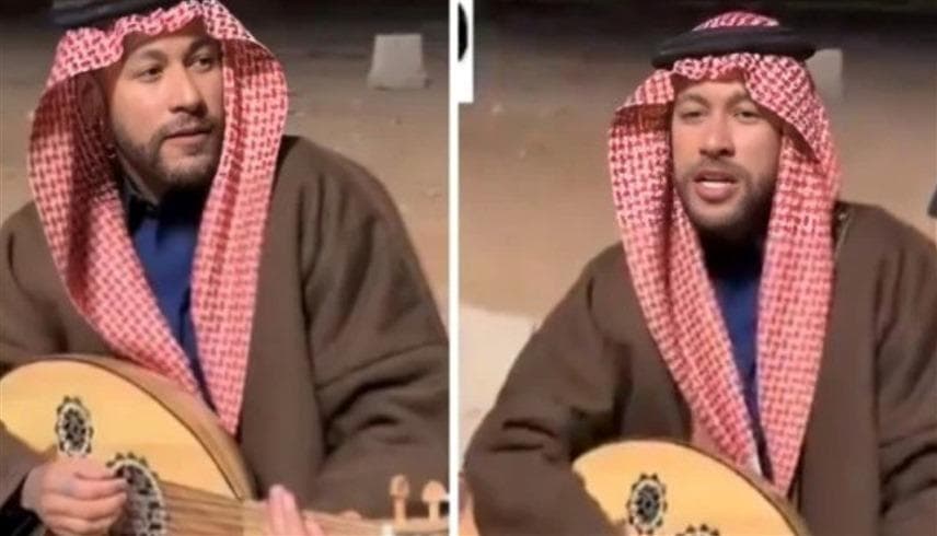 نيمار يعزف على العود بالزي السعودي | فيديو