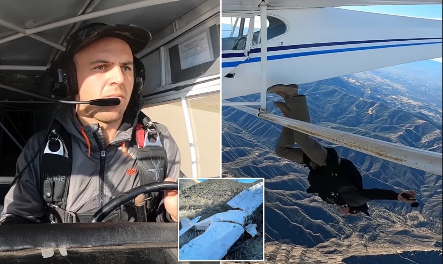 6 أشهر سجناً ليوتيوبر قفز من طائرته وتركها لتتحطم