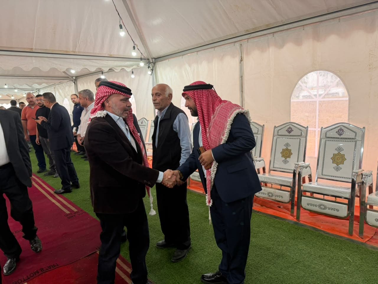 الأمير علي والأميرة ريم يقدّمان واجب العزاء بشهداء الكرك